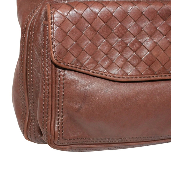 BOTTEGA VENETA Brown Leather Intrecciato Backpack main image 9